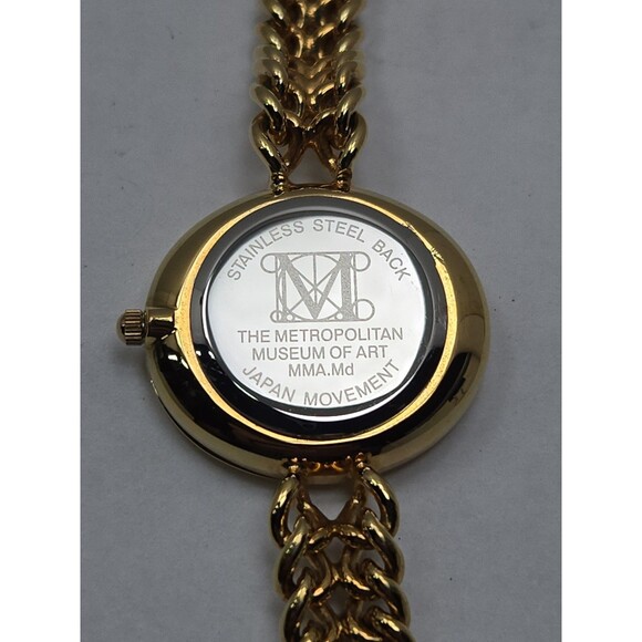 Metropolitan Museum Of Art MMA Women Gold Tone Bracelet Watch Quartz New Battery main image 11